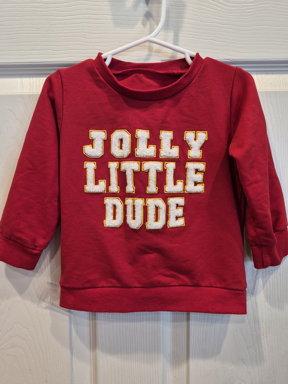 5/25 Jolly Little Dude Red Kids Sweatshirt